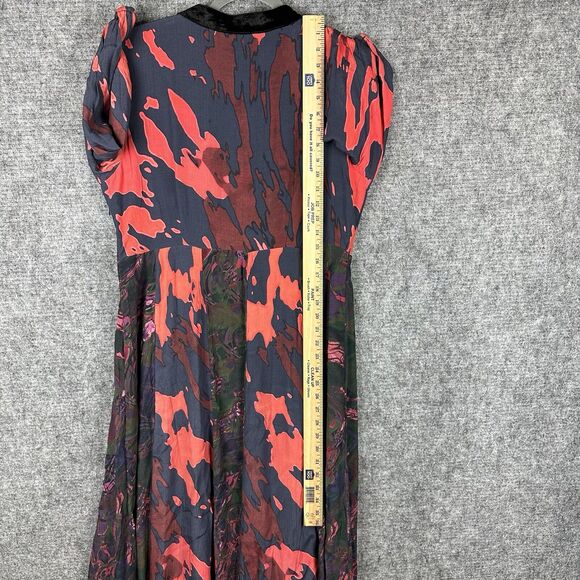 Soft Surroundings Dress Women 8 Red Black Velvet Panel BoHo Maxi Epiphany - Picture 15 of 16